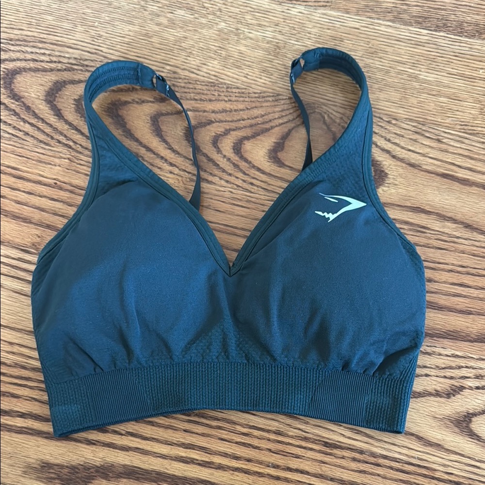 Gymshark Black Sports Bra Moisture-Wicking Intimates